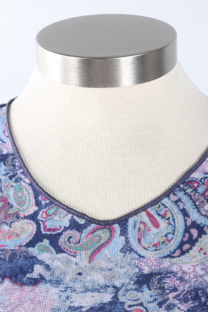 Reversible V-Neck - Navy & Pink