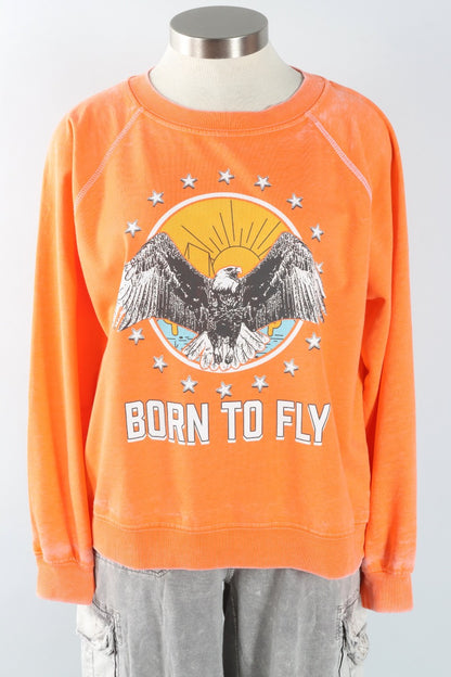 Born To Fly Sweatshirt - Tangerine