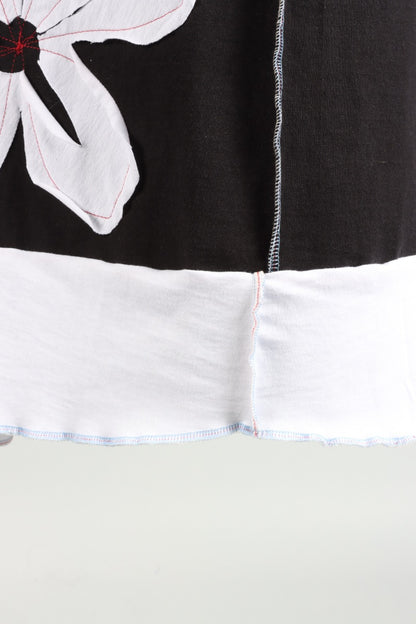 Big Flower Skirt - Black #3