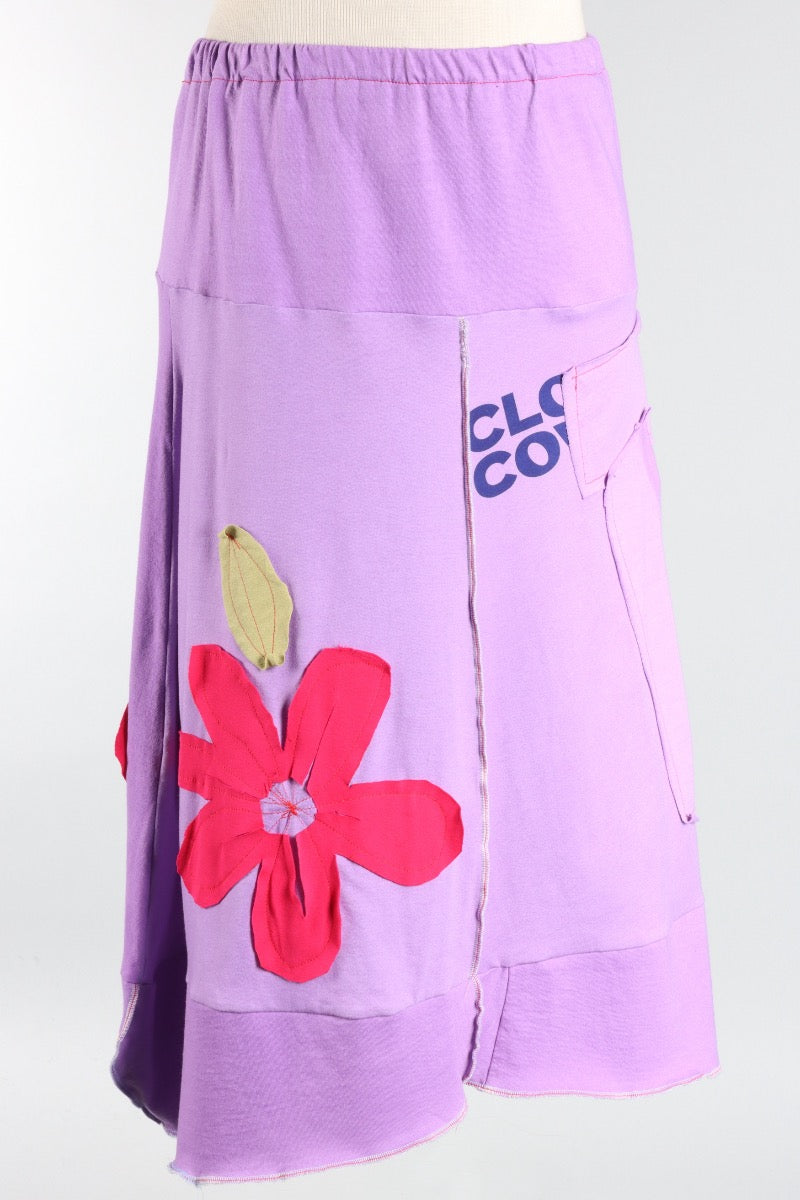 Big Flower Skirt - Lilac #5