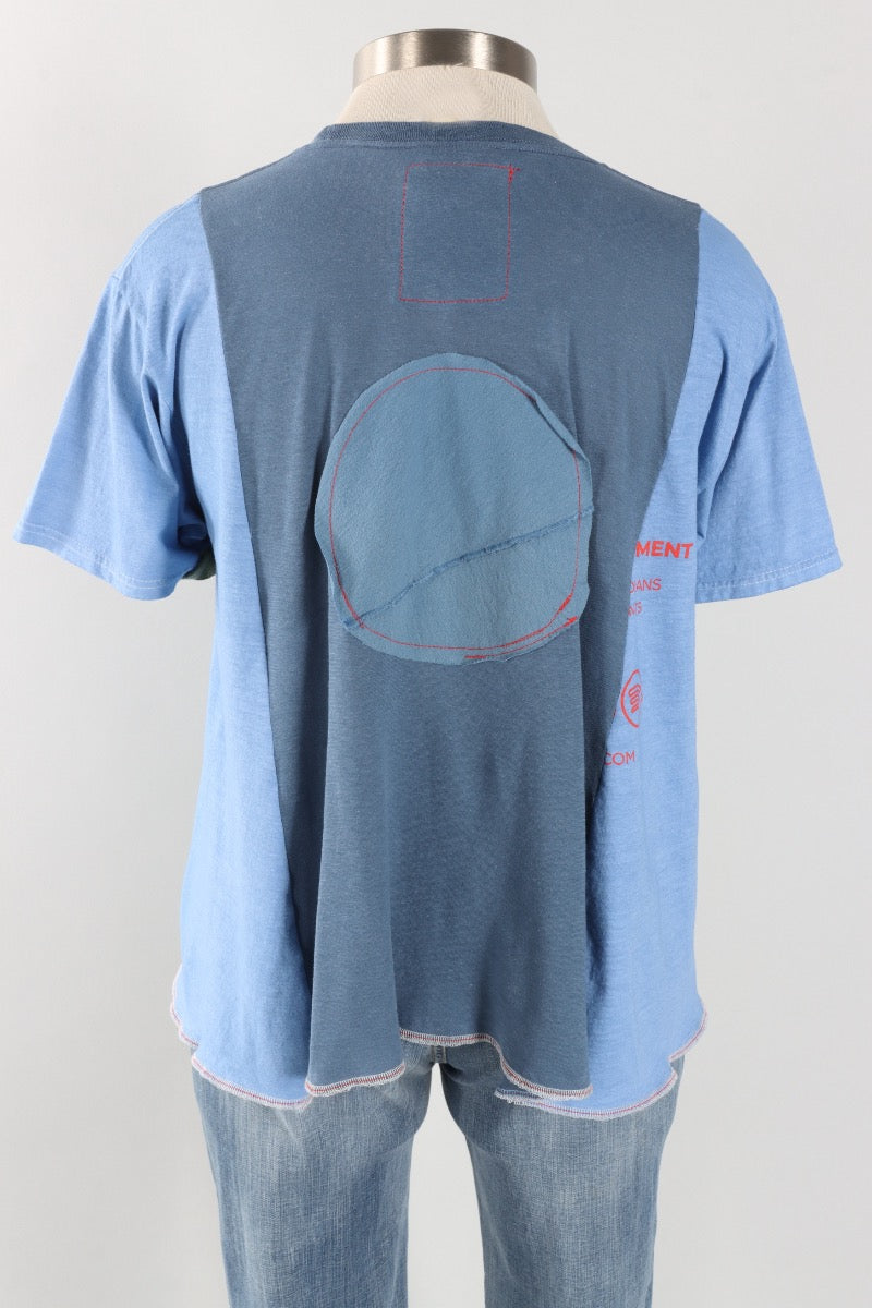 Short Sleeve Stripe Tee - Blues #1