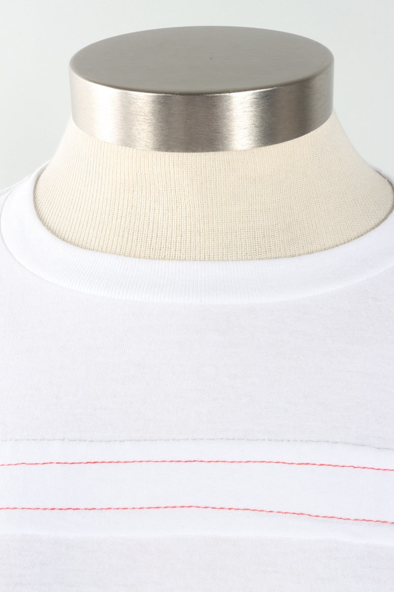 Short Sleeve Stripe Tee - Black & White #4