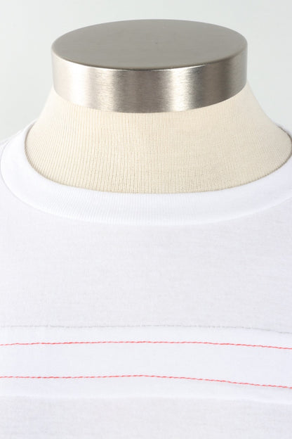 Short Sleeve Stripe Tee - Black & White #4