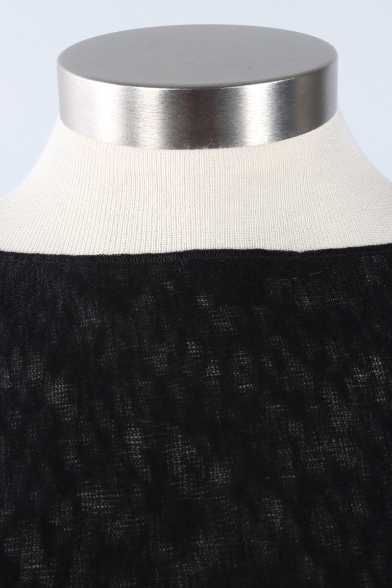 Boxy Pullover Sweater - Black