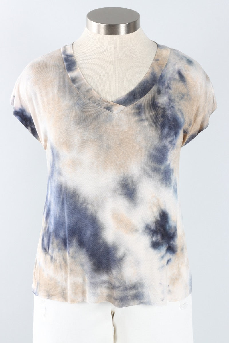 V-Neck Top - Tie Dye