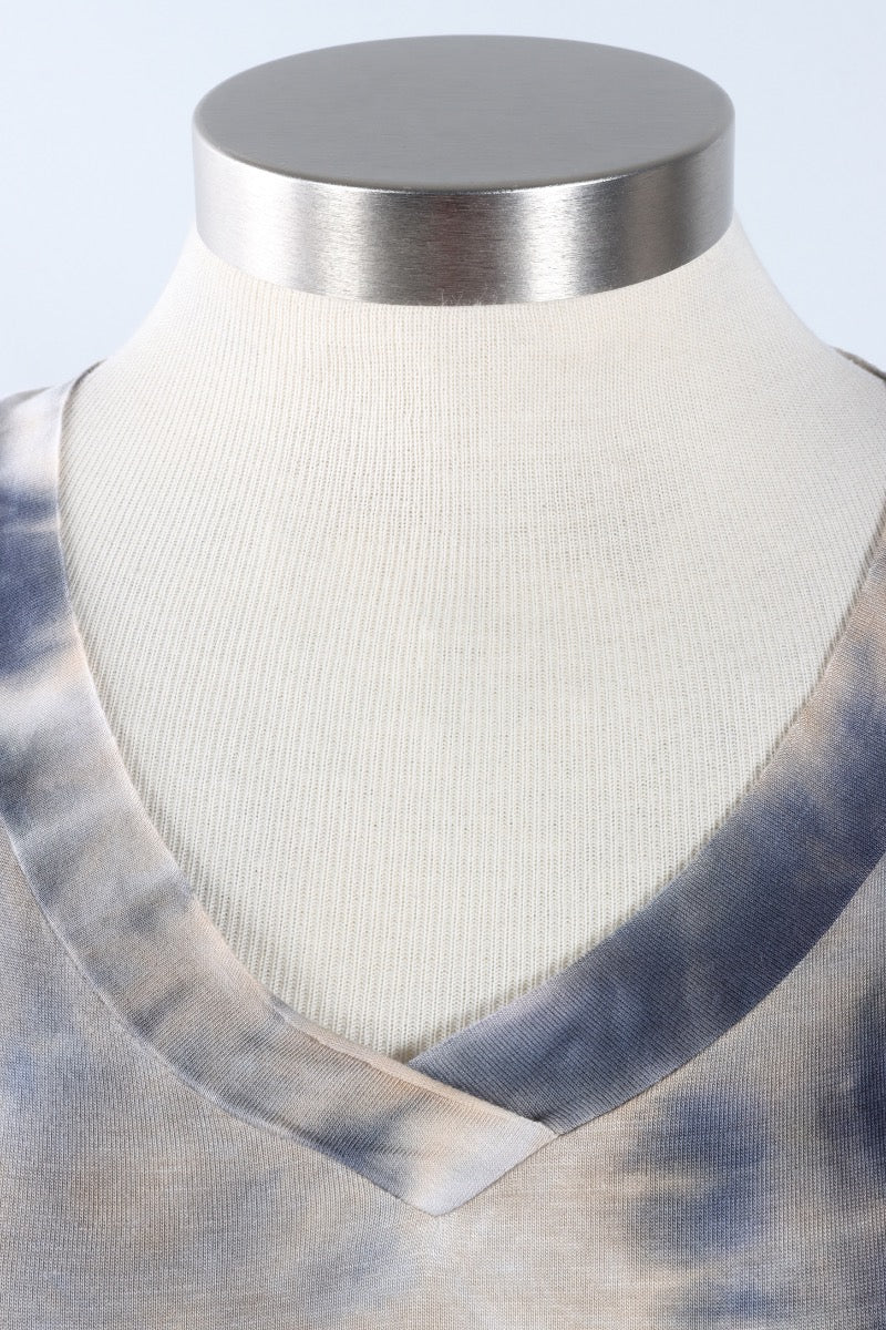 V-Neck Top - Tie Dye