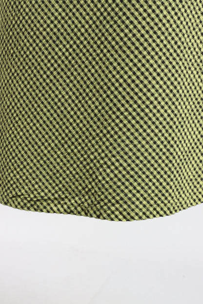 Long Bias Skirt - Lacewing Check Seersucker