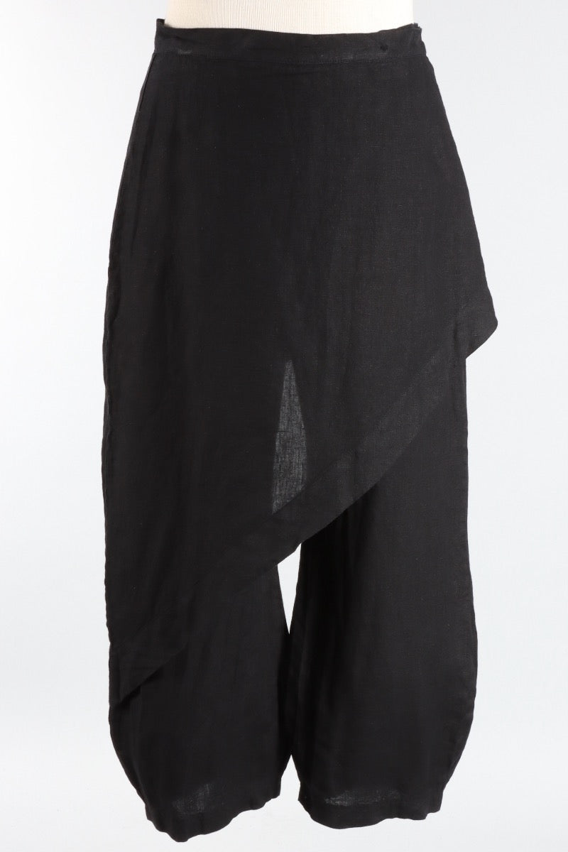 Sofia Pant - Black Light Linen