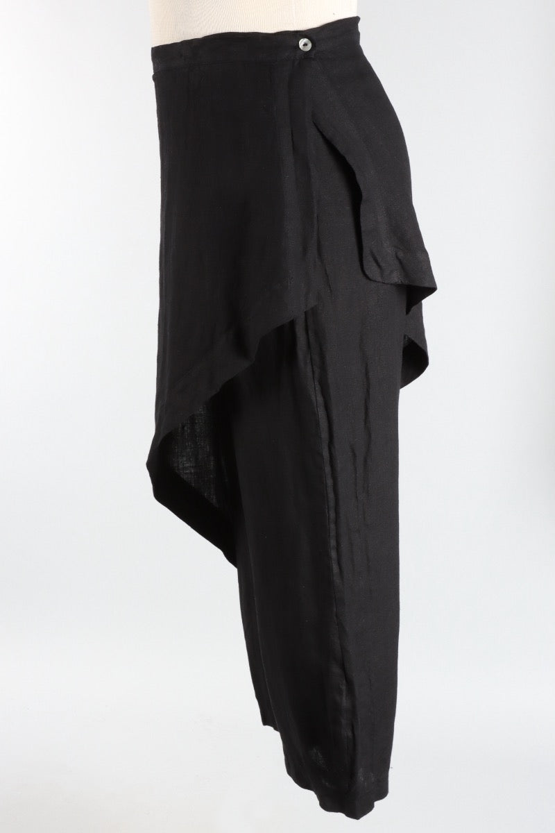 Sofia Pant - Black Light Linen