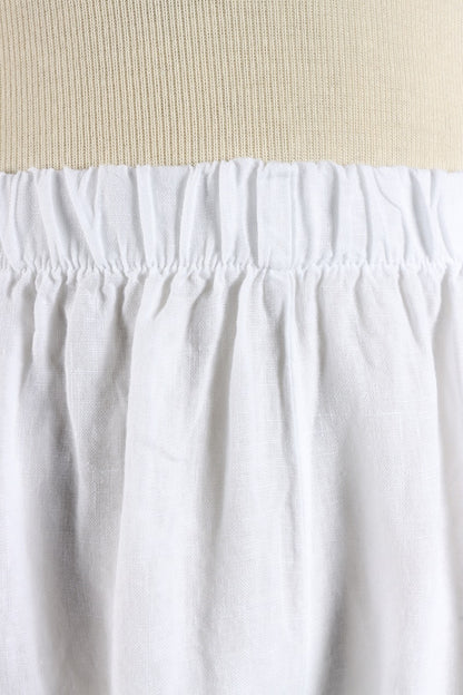 Casbah Pant - White Light Linen