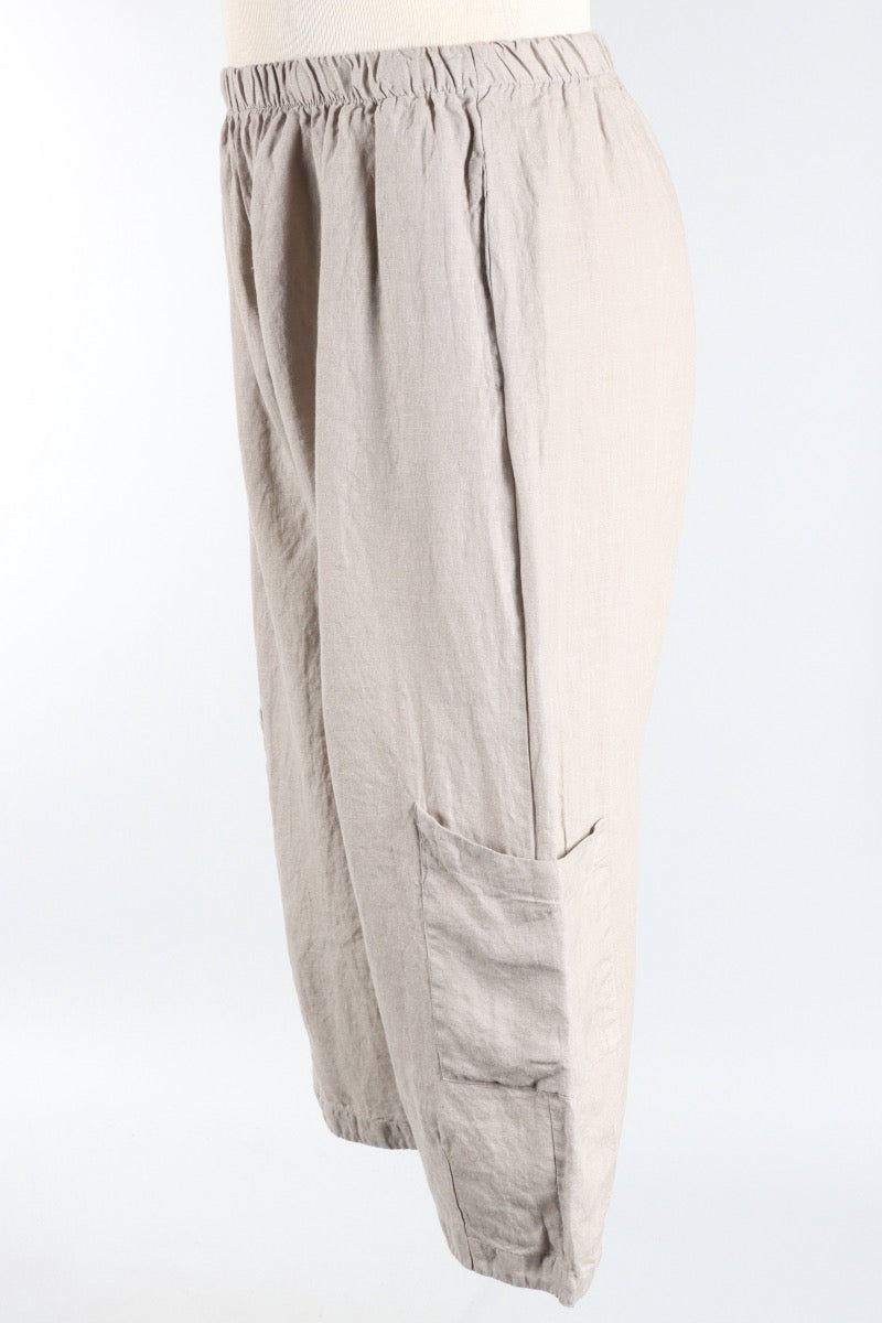 Casbah Pant - Nebbia Light Linen