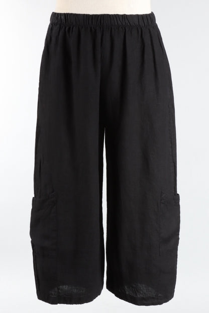 Casbah Pant - Black Light Linen