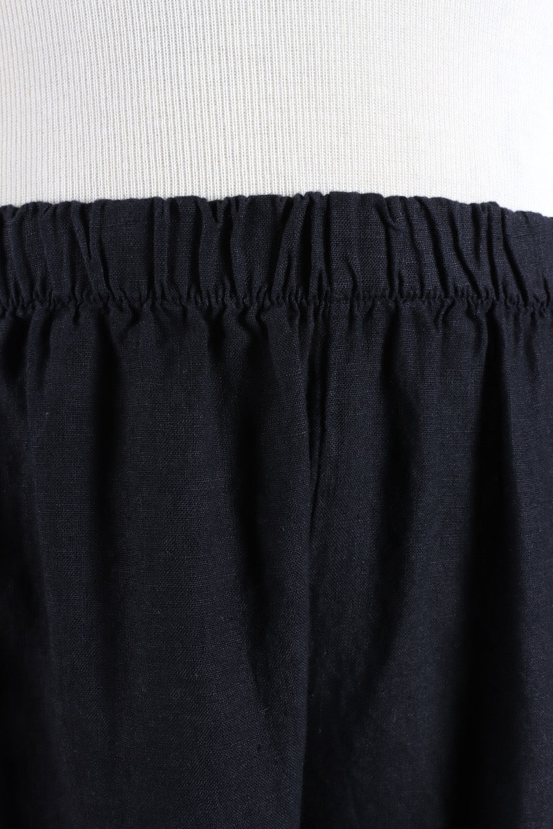 Casbah Pant - Black Light Linen