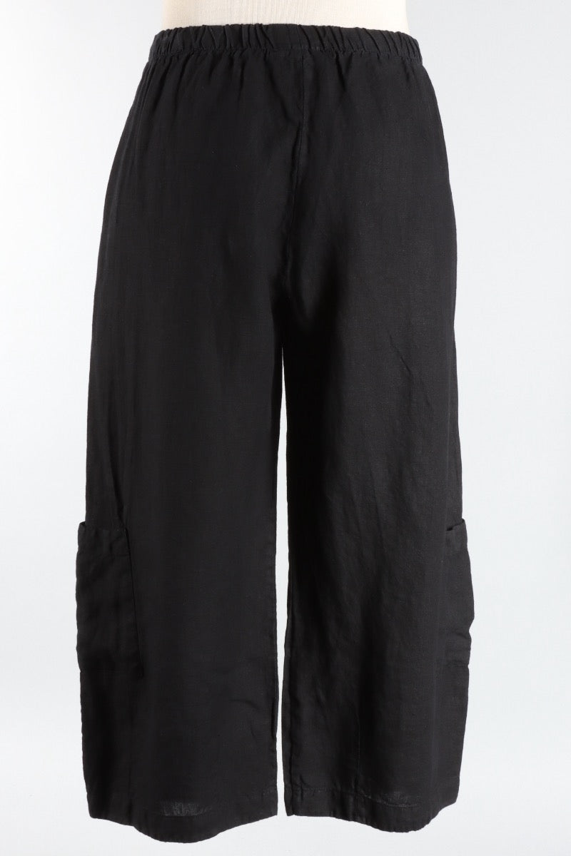 Casbah Pant - Black Light Linen