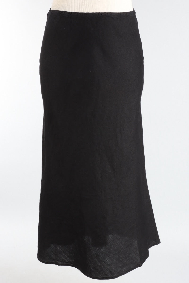 Long Bias Skirt - Black