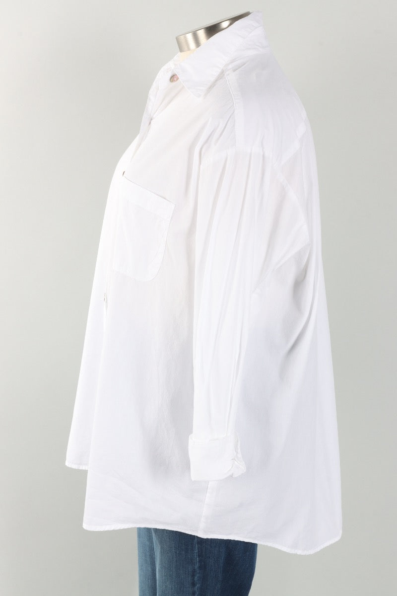 Boyce Shirt - White Poplin