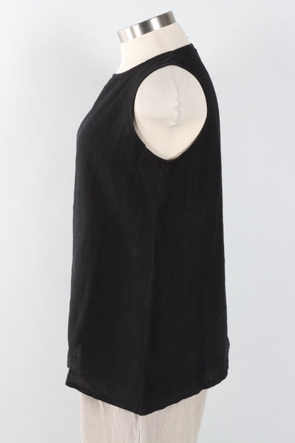Pira Tank - Black Light Linen