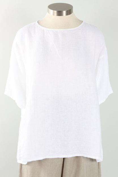 Bex Shirt - White Light Linen