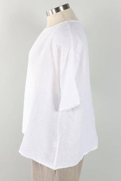 Bex Shirt - White Light Linen