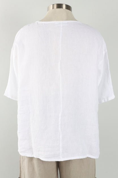 Bex Shirt - White Light Linen