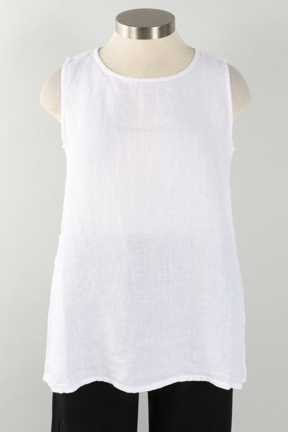 Pira Tank - White Light Linen