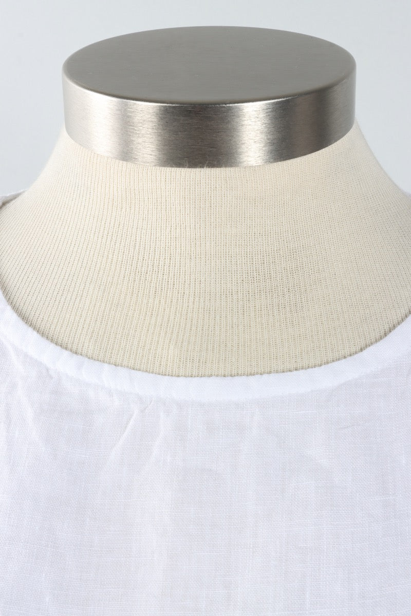 Pira Tank - White Light Linen