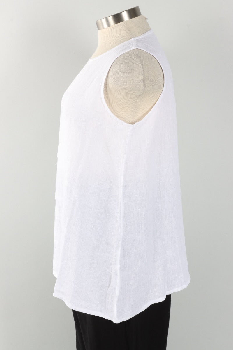 Pira Tank - White Light Linen