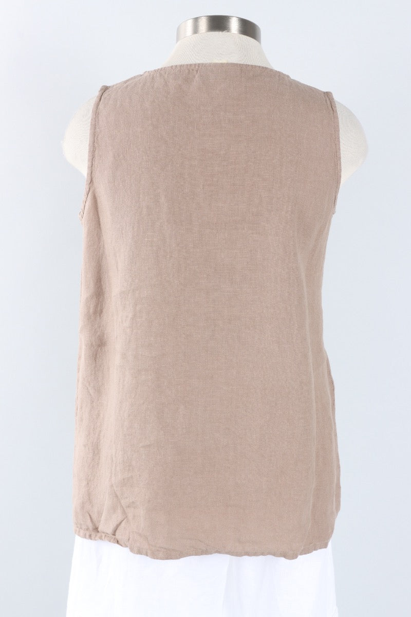 Pira Tank - Owl Light Linen