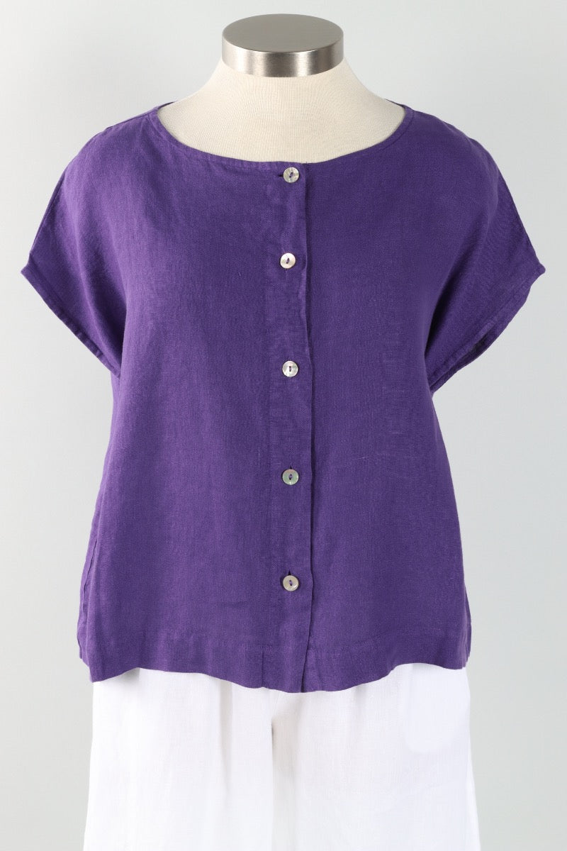 Bessie Shirt - Verbena Light Linen