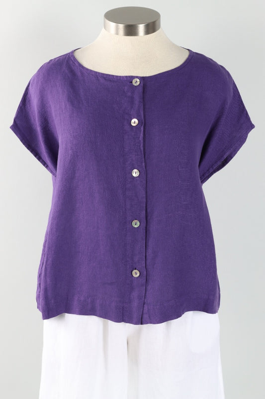 Bessie Shirt - Verbena Light Linen