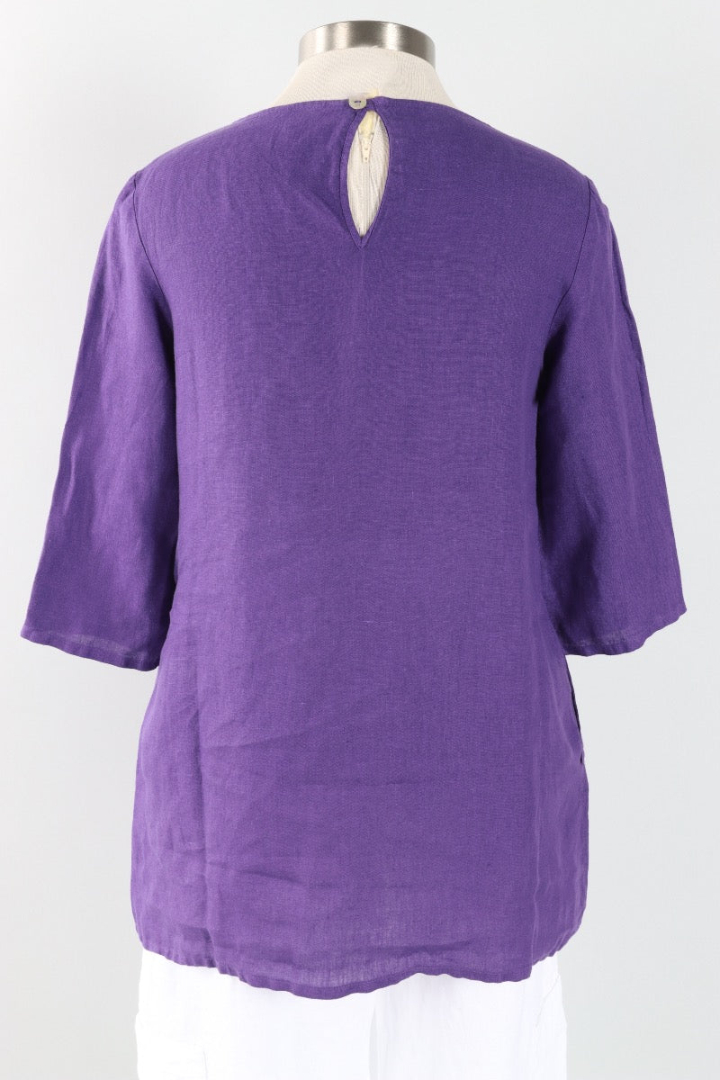 Twyla Top - Verbena Light Linen