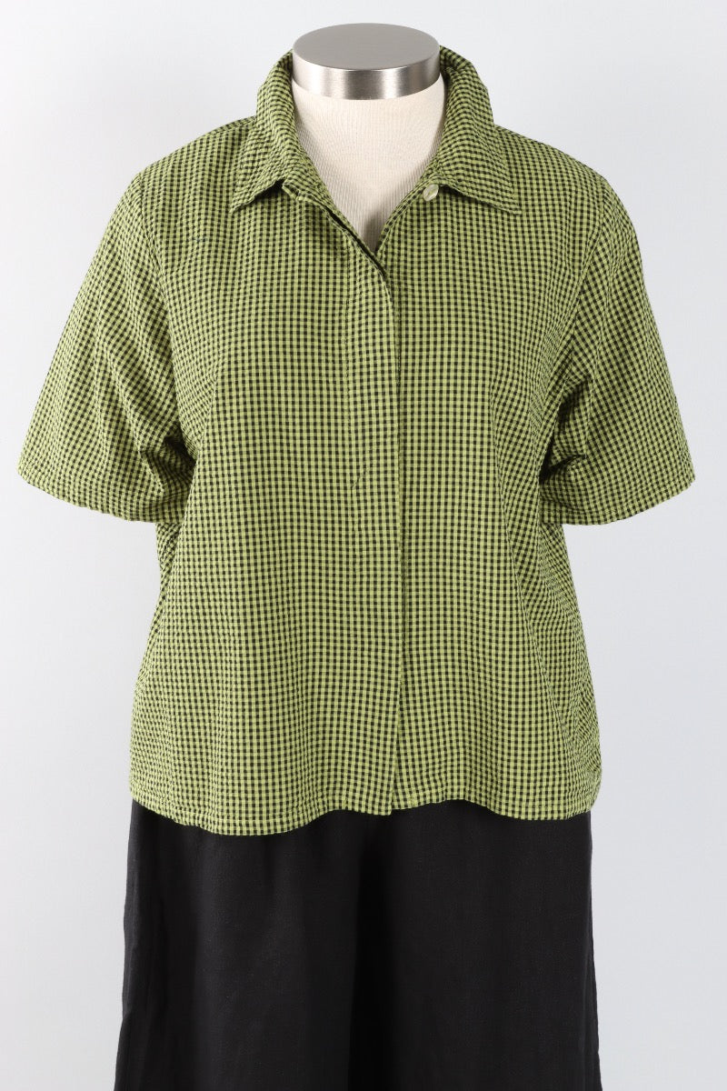 Chance Shirt - Lacewing Check Seersucker