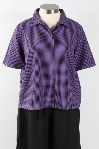 Chance Shirt - Verbena Check Seersucker