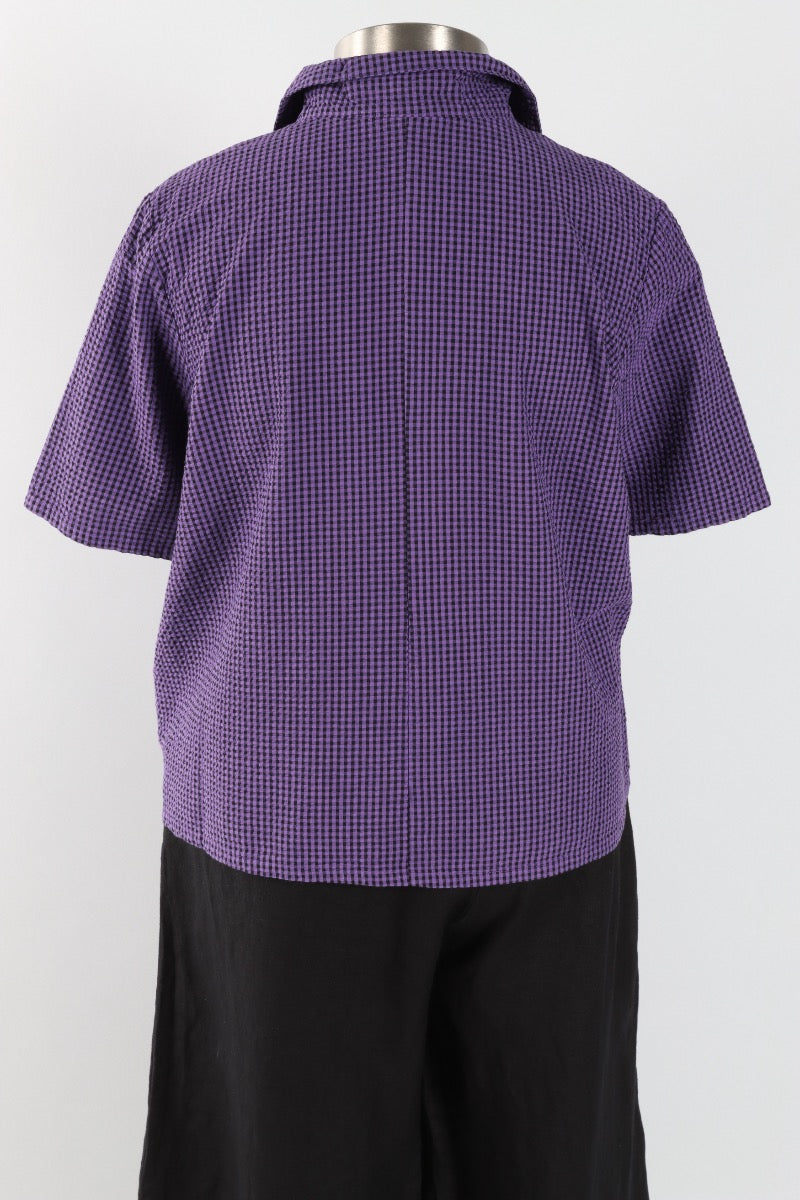 Chance Shirt - Verbena Check Seersucker