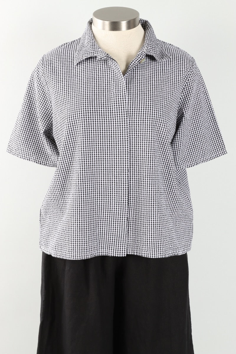 Chance Shirt - Cream Check Seersucker