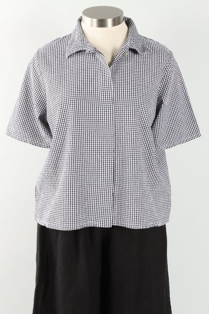 Chance Shirt - Cream Check Seersucker