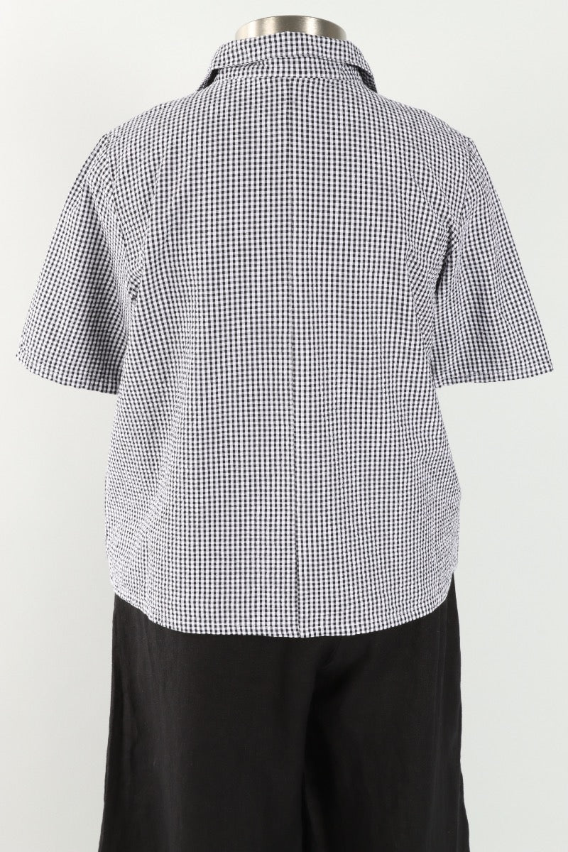 Chance Shirt - Cream Check Seersucker