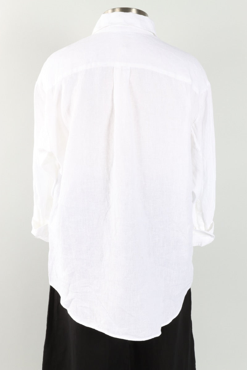 Boyce Shirt - White Light Linen