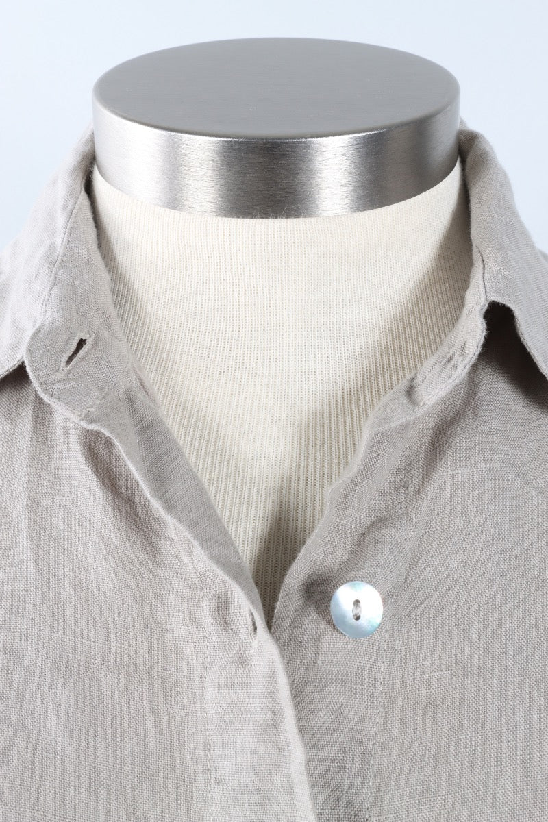 Boyce Shirt - Nebbia Light Linen