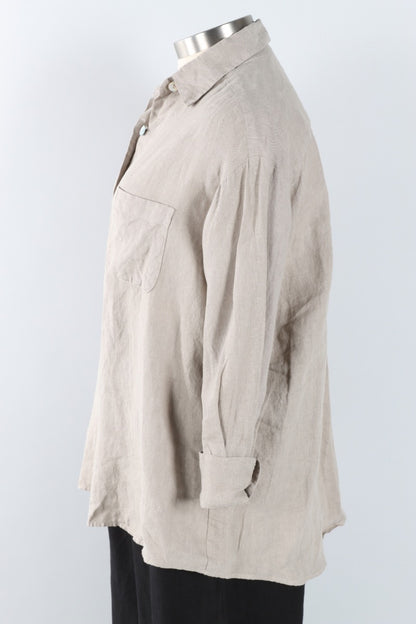 Boyce Shirt - Nebbia Light Linen