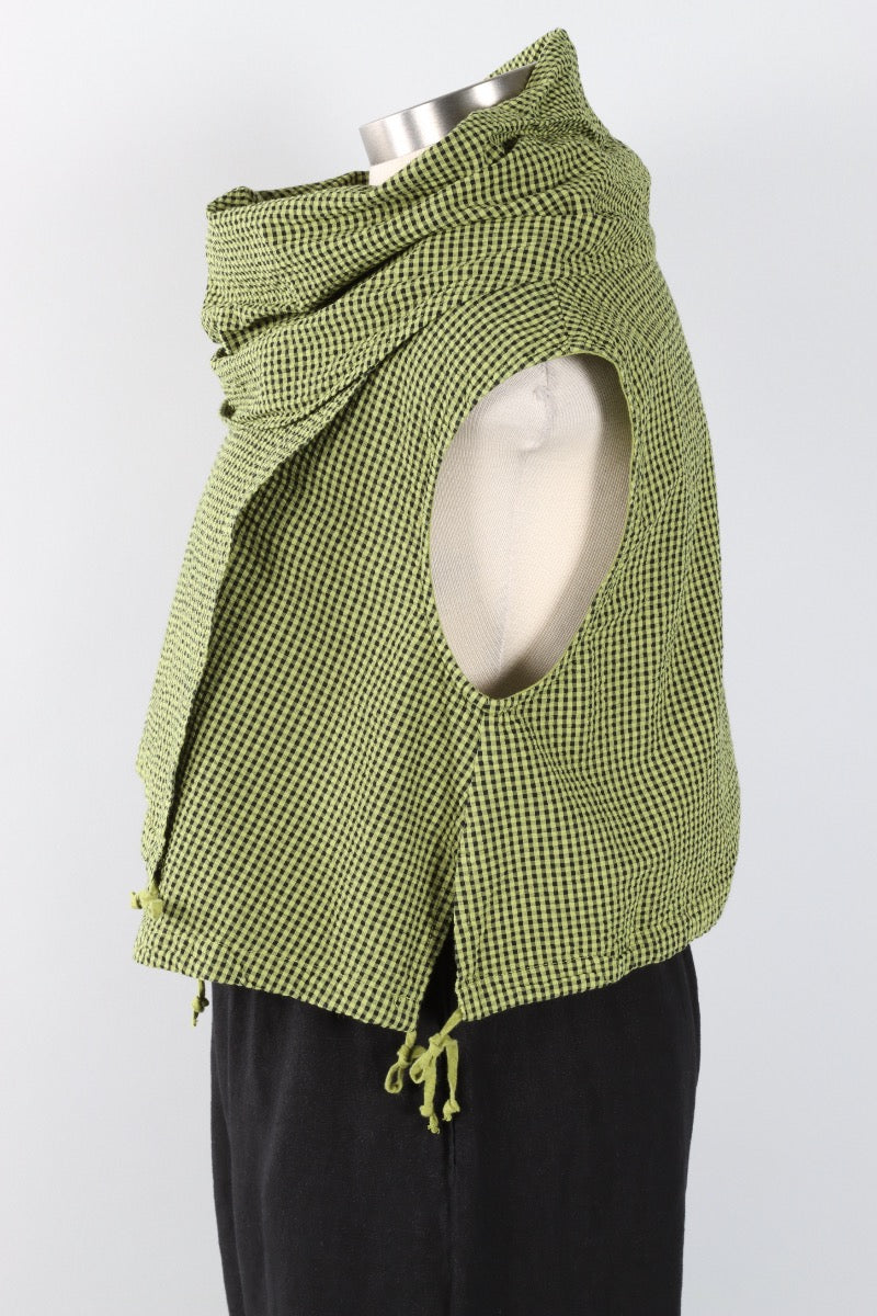 Pennie Vest - Lacewing Check Seersucker