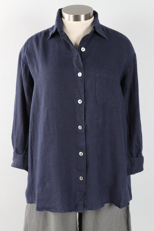 Boyce Shirt - Stargaze Light Linen