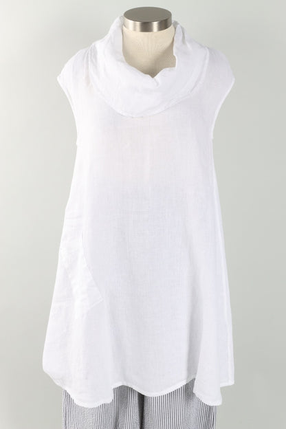 Nolan Tunic - White Light Linen