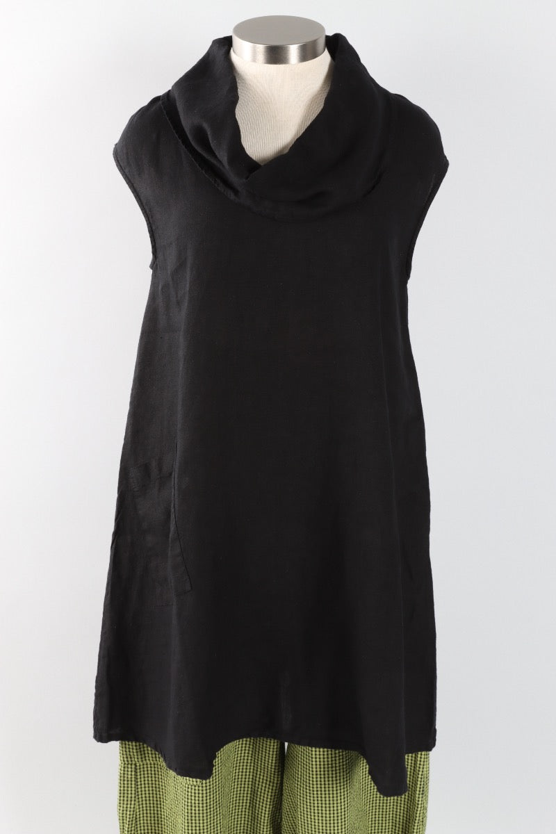 Nolan Tunic - Black Light Linen