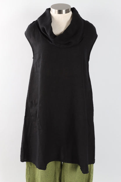 Nolan Tunic - Black Light Linen