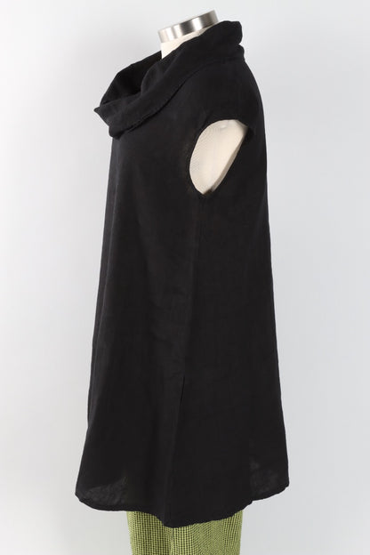 Nolan Tunic - Black Light Linen