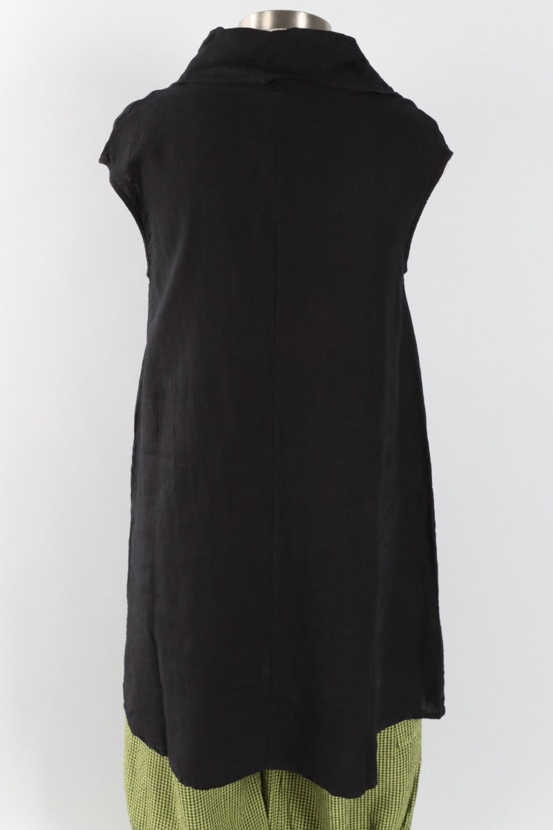 Nolan Tunic - Black Light Linen