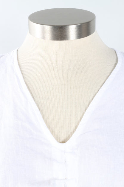 Ria Shirt - White Light Linen