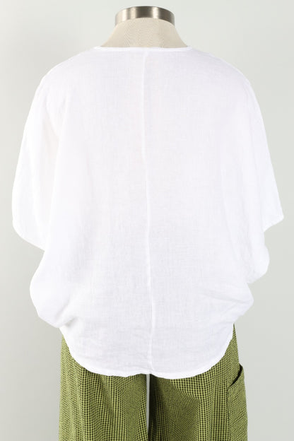 Ria Shirt - White Light Linen