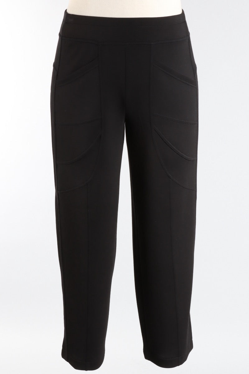 Border Stitch Pant - Black